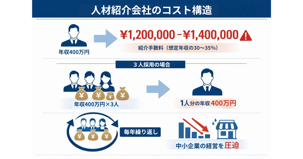 人材紹介会社のコスト構造